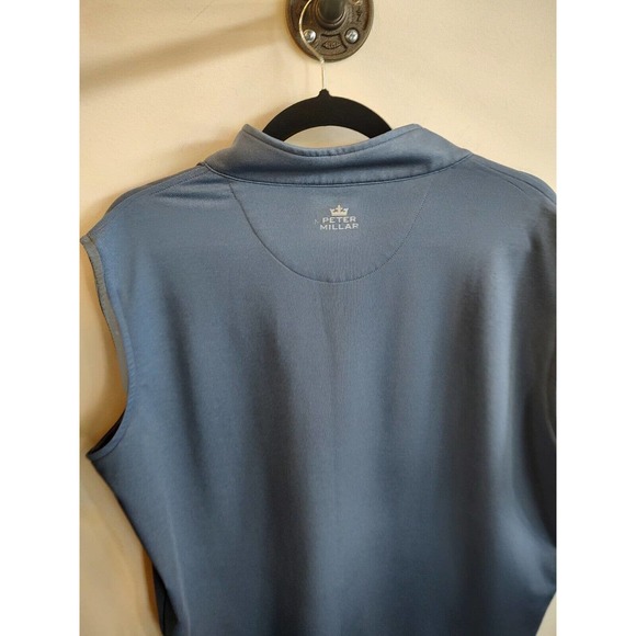 Peter Millar Blue Sleeveless Polo Shirt - Picture 7 of 11
